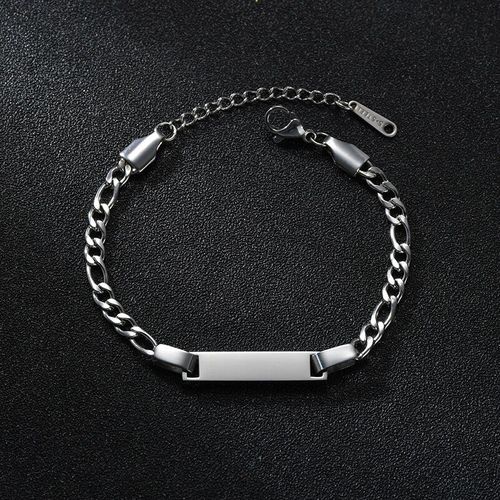 Bracelet Personnalisé Avec Nom Pour Enfants, Gourmette En Acier Inoxydable, Chaîne À Maillons Cubains, Bijoux Personnalisés Pour Femmes Et Hommes