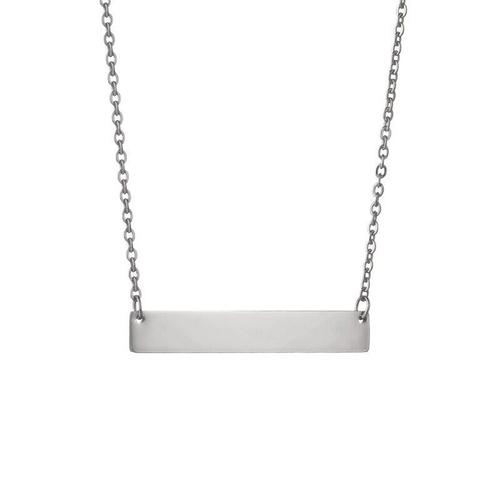 Collier De Bar Personnalisé, En Acier Inoxydable Doré, Bijoux Pour Femmes Avec Gravure De Noms Et De Date, Livraison Directe