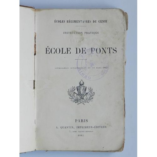 Écoles Des Ponts ( Écoles Réglementaires Du Génie 1882 )