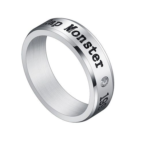 Bague En Titane Et Acier Pour Hommes Et Femmes, Bague En Zircon, Bijoux De Fiançailles, Cadeau Idéal