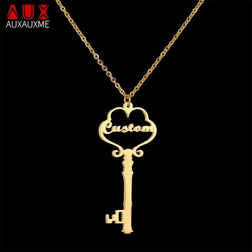 Colliers Et Pendentifs Personnalisés En Acier Inoxydable Pour Femmes, Ras Du Cou, Plaque De Nom, Bijoux Cadeau