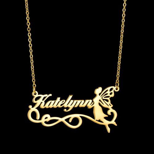 Collier Personnalisé En Acier Inoxydable Pour Femmes, Pendentif Multi-Style En Forme De C¿Ur, Papillon, Cerf, Cheval, Ras Du Cou, Bijoux Pour Femmes, Livraison Directe