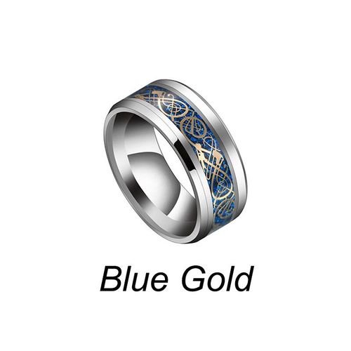 Bague En Acier Inoxydable Pour Hommes, 6 Couleurs, Vintage, Dragon Doré, Bijoux Pour Hommes, Seigneur, 8mm, Bandes De Mariage, Punk, Pour Amoureux