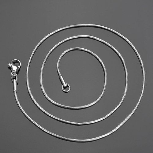 Chaîne Serpent En Acier Inoxydable, 1.5mm, Collier Simple Et Doré Pour Hommes, Femmes Et Filles, Longues Chaînes