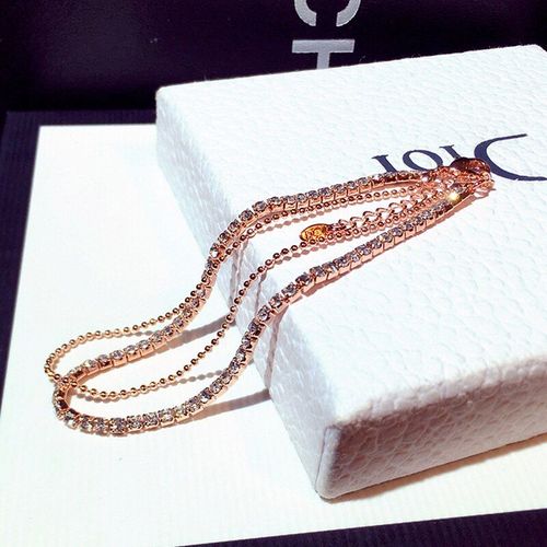 Bracelet En Zircon Pour Femmes, Design Tendance, Or Rose 14k, Cristal Géométrique, Accessoires De Tempérament, Bijoux, Breloque, Aaa, Cadeau, Tendance