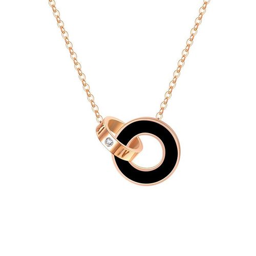 Collier Avec Chiffres Romains En Acier Inoxydable Pour Femmes, Pierres D'opale, Rond, Bijoux, Cadeau