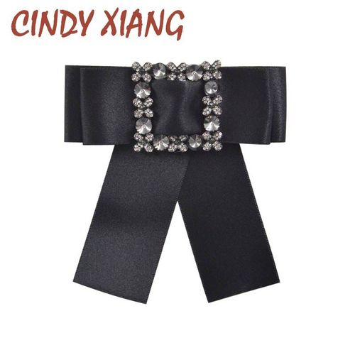 Broche En Ruban Noir Pour Femme, Accessoire De Mariage, Mignon, Fait À La Main, Cravate