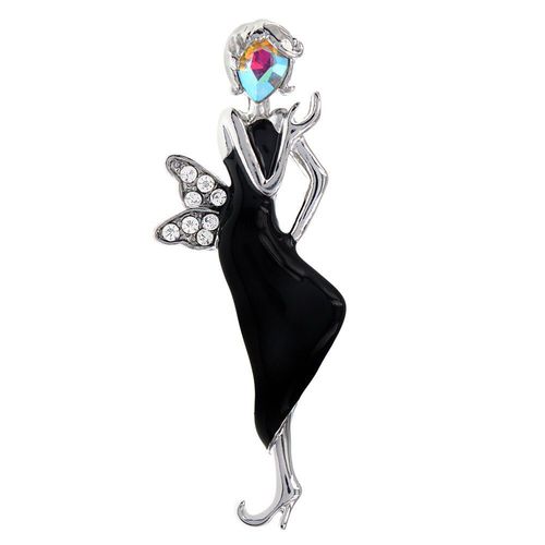Broche En Émail Rouge Et Noir Pour Femmes, Nouvelle Collection De Broches Sexy À La Mode Pour Filles, Accessoires Aile De Papillon, Bijoux Cadeau Pour Dames