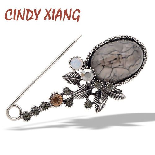 Broches Vintage En Résine Pour Femmes, Nouvelle Collection, Grande Fleur, Écharpe Élégante, Boucle, Manteau, Corsage, Grands Accessoires De Mode, Cadeau