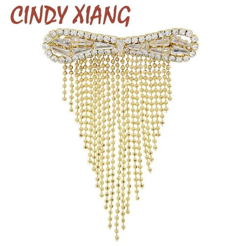 Broches À N¿Ud Papillon En Zircone Cubique Pour Femmes, Longues Broches À Pompon En Métal, En Cuivre, Bijoux Cadeau De Fête De Mariage, Nouvelle Collection