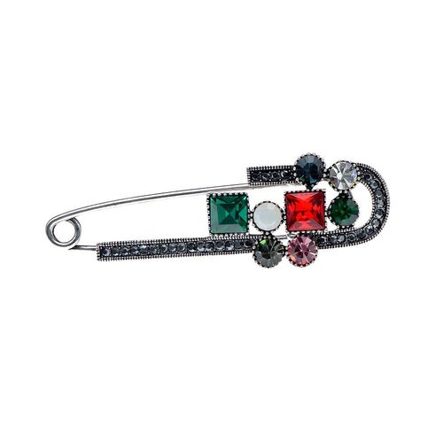 Broche De Sécurité En Cristal Pour Femmes, Grande Broche Vintage Pour Pull, 3 Couleurs Disponibles, Cadeau