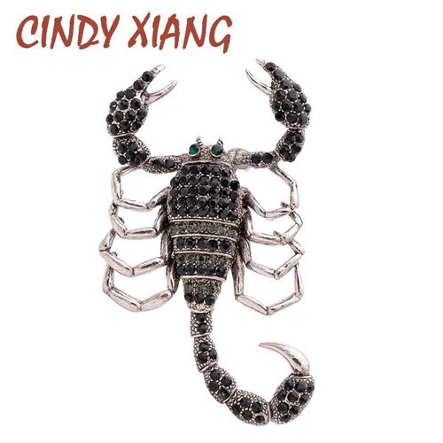 Broche En Forme D&#39insecte Pour Femmes, Grande Broche De Scorpion De Couleur Verte, Accessoires De Manteau De Haute Qualité, Nouveauté 2019