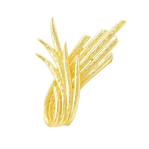 Broche D'oreille En Blé Doré Pour Femmes, Simple, 2 Couleurs Au Choix, Costume De Fête De Mariage, Bijoux Cadeaux D'amitié, Mode Coréenne