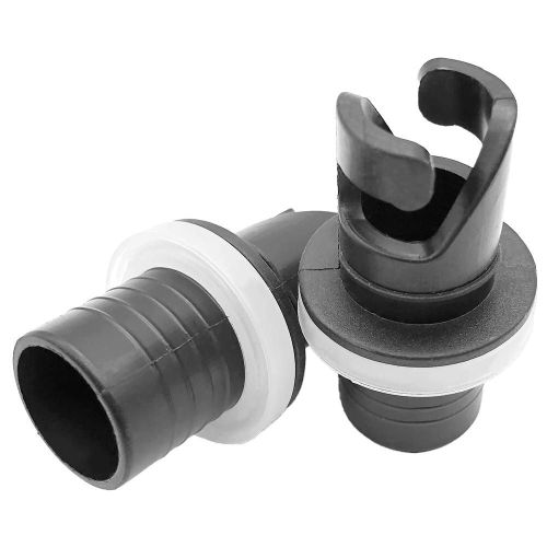2 Pièces Couvercle De Valve D'air Vis Tuyau Adaptateur Connecteur Pour Bateau Gonflable Pêche Kayak Bateau Pédale Pompe Buse Noir Valve De Pression