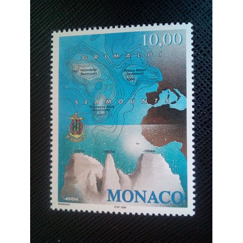 Timbre Monaco Yt 2181 Montagnes Sous-Marines Grimaldi 1998 ( 0010305 )