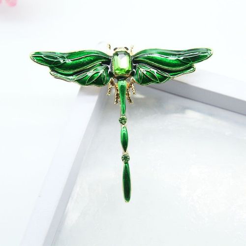 Broches Libellule Colorées En Cristal Pour Femmes, En Émail, Broche D'insecte À La Mode, Accessoires De Manteau Design D'automne De Haute Qualité