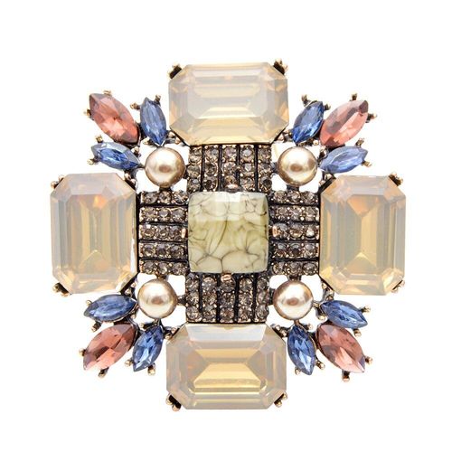 Grandes Broches Croisées En Cristal Pour Femmes, Accessoires De Mariage, De Fête, De Style Vintage, À La Mode, Nouveau Design, Cadeau