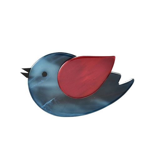 Broche D'oiseau En Acrylique Pour Femmes, 4 Couleurs Disponibles, Bijoux En Résine De Haute Qualité, Bon Cadeau