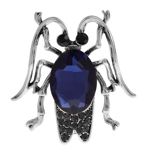 Broches En Forme D'insecte Pour Hommes, Gros Cristal, Animal Mignon, Coccinelle, Strass, Broche En Métal, Bijoux Pour Amis, Cadeaux
