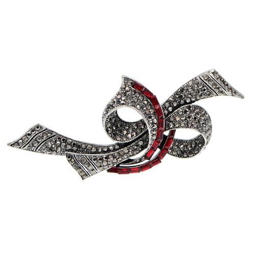 Broche Avec Strass Pour Femmes, 4 Couleurs Disponibles, Grande Épingle Vintage, Mode, Noir, Nouvelle Collection 2020