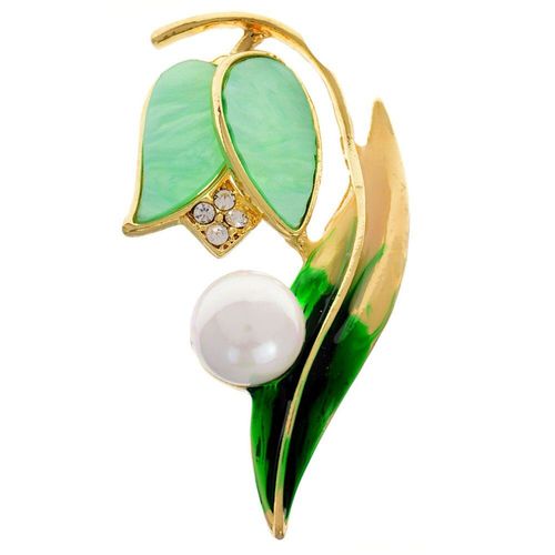 Broches En Émail Pour Femmes, 3 Couleurs Disponibles, Lotus, Prunier, Grande Feuille, Perle, Fleur De Mariage, Nouveaux Bijoux