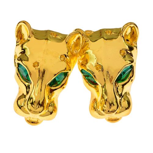 Broche ¿Il De Tigre Vert Strass, Pour Femmes Et Hommes, Mignon, Animal Du Zodiaque, Manteau, Bijoux, Nouvel Arrivage