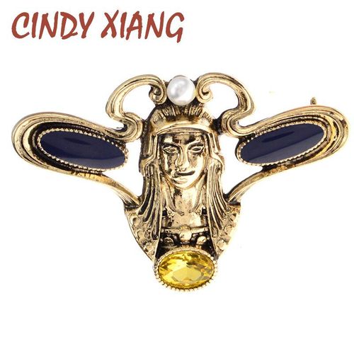 Broche Vintage En Métal Et Cristal Pour Homme Et Femme, Accessoire De Mode, Nouvelle Collection