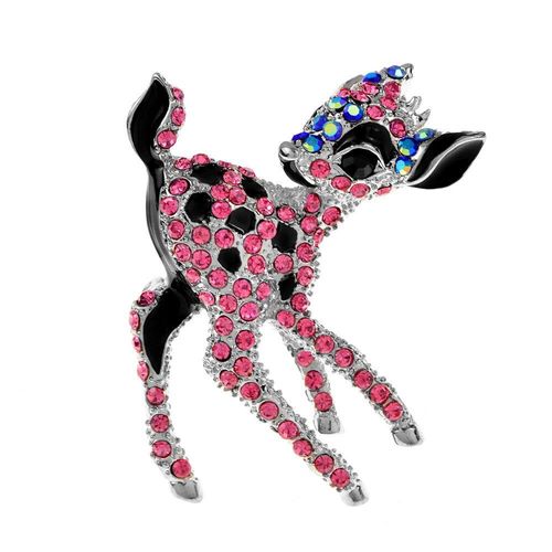 Broches En Forme De Cerf Avec Strass Pour Femmes, Broches En Forme D'animaux, 2 Couleurs Disponibles, Matériau En Alliage, Haute Qualité, Nouveauté 2021