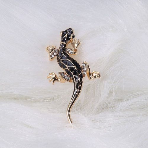 Broche En Strass Pour Hommes, En Émail, Animal Geckos, Vêtements, Bijoux Vintage, Brosch En Métal, Nouvelle Mode
