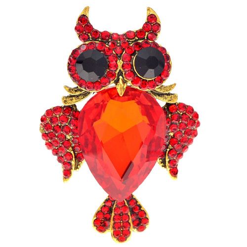 Broches Hibou En Strass Pour Femmes Et Hommes, Vintage, Mignon, Animal, Cadeau Pour Enfants, Bijoux De Haute Qualité