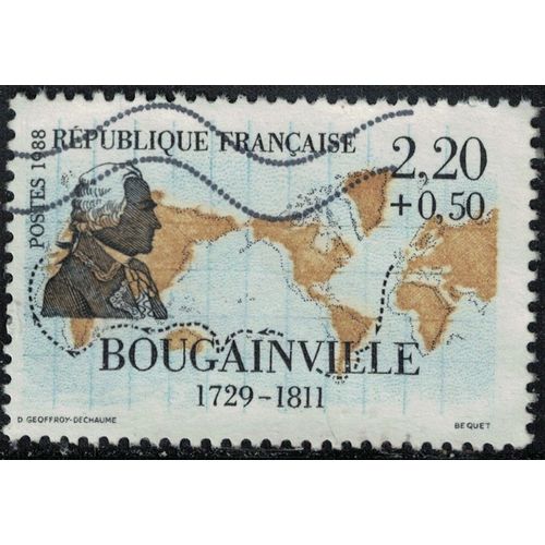 France 1988 Oblitéré Used Marins Et Explorateurs Bougainville Y&t 2521 Su