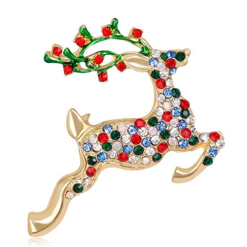 Broches Cerf Colorées, Nouvelle Mode, Créative, Animal Mignon, Cadeaux De Noël Et Nouvel An Pour Enfants Et Amis