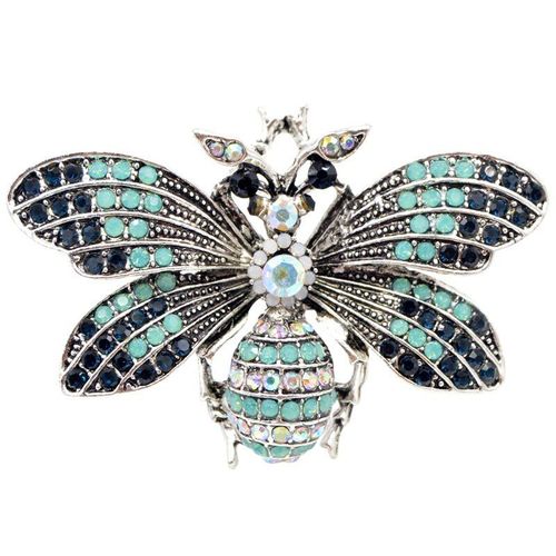 Broche Vintage En Strass, Grande Abeille, ¿Il Rouge, Accessoires Pour Manteau D'été, Mode Bijoux, Bon Cadeau
