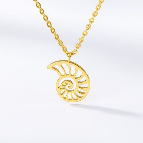 Collier Bohème Avec Pendentif En Coquillage D'origami Naturel, Bijou De Plage Fait À La Main