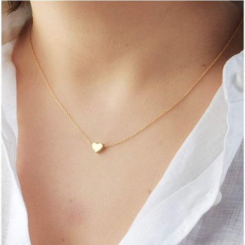 Collier Pendentif Ethnique En Forme De C¿Ur Pour Couple, Tendance, Amour Romantique, Cadeau De Mariage, Couleur Argent, Or Rose