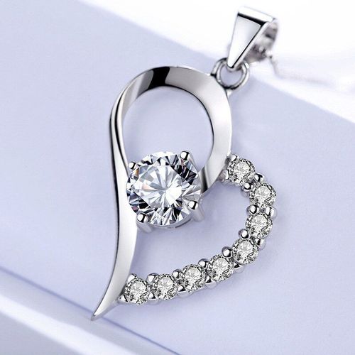 Pendentif D'amour Coréen En Forme De C¿Ur Et De Flèches Pour Femmes, Collier En Diamant, Bijoux, Collier Initial