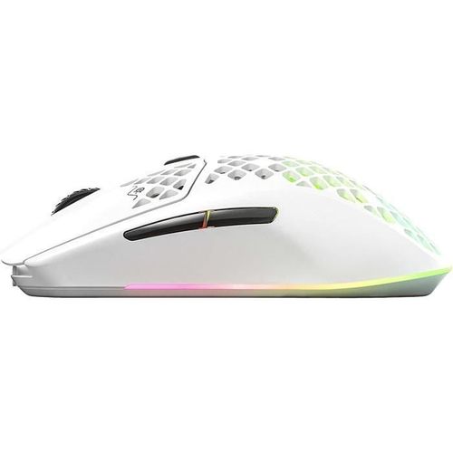 SteelSeries Aerox 3 2022 Edition - Souris - ergonomique - pour droitiers - optique - 6 boutons - filaire - USB-C - blanc mat