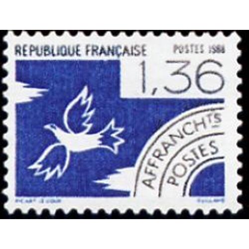 1 Timbre Préoblitéré France 1988, Neuf - Les Quatre Éléments - Yt Pre Ob N° 198