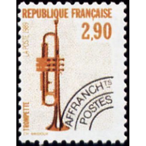 1 Timbre Préoblitéré France 1989, Neuf - Les Instruments De Musique Préoblitéré Trompette - Yt Pre Ob N° 204