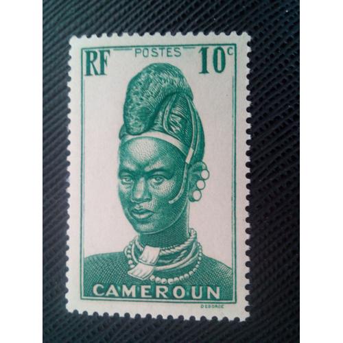 Timbre Cameroun Yt 166 Femme De Lamido 1939 ( 0020305 )