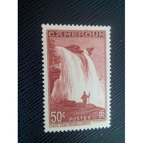Timbre Cameroun Yt 173 Région De Manto (Chute D'eau) 1939 ( 0020305 )
