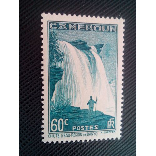 Timbre Cameroun Yt 174 Région De Manto (Chute D'eau) 1939 ( 0020305 )
