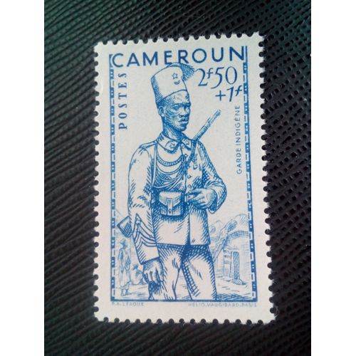 Timbre Cameroun Yt 199 Garde Indigène 1941 ( 0020305 )