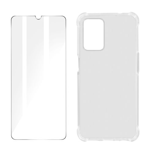Pack Protection Oppo A16 Et A16s Coque Souple Et Verre Trempé Transparent