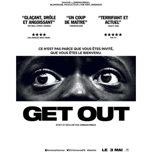 Get Out / Affiche Cinéma Originale 120x160 Cm Pliée. Année 2017