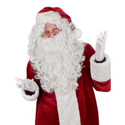 Perruque Et Barbe Luxe Père Noël Adulte