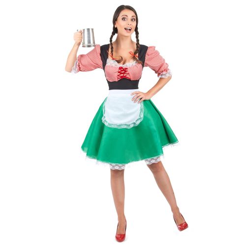 Déguisement Bavaroise Colorée Femme - Taille: S