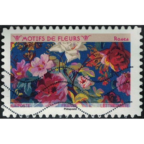 France 2021 Oblitéré Used Motifs De Fleurs Roses Y&t 1993