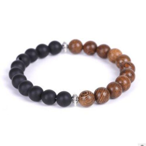 Bracelets De Perles En Bois Naturel Pour Hommes Et Femmes, Bijou De Méditation, Blanc, De Prière, De Yoga