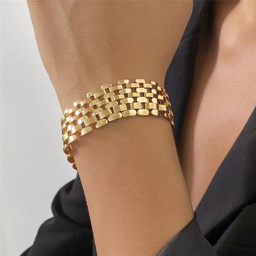 Bracelet À Chaîne Cubaine Épaisse Et Exagérée Pour Homme Et Femme, Bijou De Grande Qualité En Métal, Style Gothique Steampunk